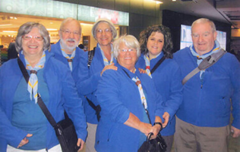 Mission de l’an 2014 avec une partie du groupe (de g. à d.) Francine Gauvin, Raoul Lincourt , Michèle Tellier, Jeanne d’Arc Léger, Geneviève Lagüe et André Lafontaine.
