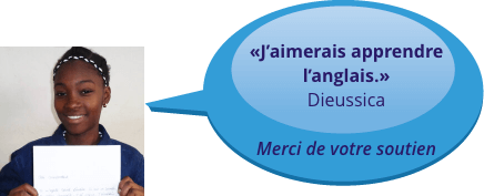 «J’aimerais apprendre l’anglais.» - Dieussica - Merci de votre soutien