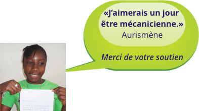 «J’aimerais un jour être mécanicienne.» - Aurismène - Merci de votre soutien «J’aimerais un jour être mécanicienne.» - Aurismène - Merci de votre soutien